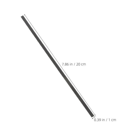 100 Pcs Black Flat Ribbon PP Plastic Welding Rods For Kayak Repair And Car Bumper Auto DIY Kits With Strong Adhesion Easy To Use Plastic Welding Strip Supplies, 20 cm x 1 cm rod