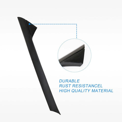 CARMOCAR A-Pillar front molding windshield outer trim, passenger-side, black plastic for Ford Explorer 2011–2019