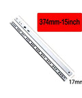 Super Smooth Ball Bearing Drawer Slides Pair With Smooth As Butter Glide And Concealed Undermount Setup For Rock Solid Cabinet Organization And Weekend Project Builds, 15 inch, 374mm, white metal tracks