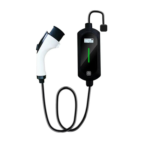 Heavy Duty Commercial Electric Vehicle Charging Station Standalone Level 3 EVSE Fast Charger with display and charging handle.