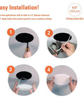 Installation steps for Six Inch LED Recessed Light Canless Kit Dimmable With Selectable Color Temperatures Indoor Outdoor Wet Location