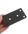 Six Stainless Steel Mending Plates With Holes 3.94 X 1.97 Inches Flat Brackets For Metal And Wood Furniture Repair Corner Fixes