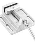 Heavy Duty Cast Iron Drill Press Vise And Milling Machine Vice Tool, 2.5 Inch Bench Clamp Fixture side view for stable workholding.
