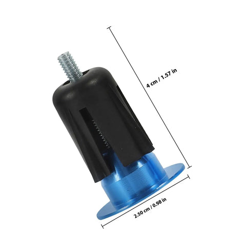 Heavy Duty Aluminum Bike Handlebar End Plugs Locking Design Stops Bars From Falling Off Lightweight Cycling Gear Plug For Your Ride, 4 cm