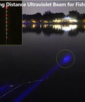 12W 365nm UV Flashlight USB C Rechargeable Long Range Black Light for Fishing at Night