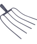 Handheld Manure Fork For Farm And Home Use with dark blue iron pitchfork design, ideal for lawn maintenance and rural cleanup.