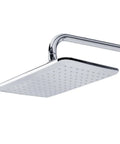 HomeStock Modern Rain Shower System with Handheld Sprayer, Oversized Head, and Air Infusion Technology, Chrome Finish overhead rain shower head.