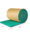 Pro Grade Self Adhesive Acoustic Foam Roll Heavy Duty Egg Crate Sound Absorbing Wall Panels Grey 1M X 10M Extra Thick 5Cm Cushion.