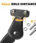 Rear Mount Bike Kickstand Built Tough With Adjustable Aluminum Alloy Fits 24 To 29 Inch Electric And Mountain Bikes 40mm Hole Spacing Heavy Duty Stand