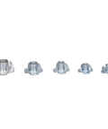 Extensive T Nut Assortment Kit With 105Pcs Galvanized Carbon Steel Tee Nuts M10 Pronged Threaded Inserts for woodworking projects