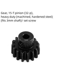 2 Pack 15 Tooth Pinion Gear 32 Pitch Hardened Steel CNC Machined Upgrade For RC Cars And Trucks 15T Pinion Compatible