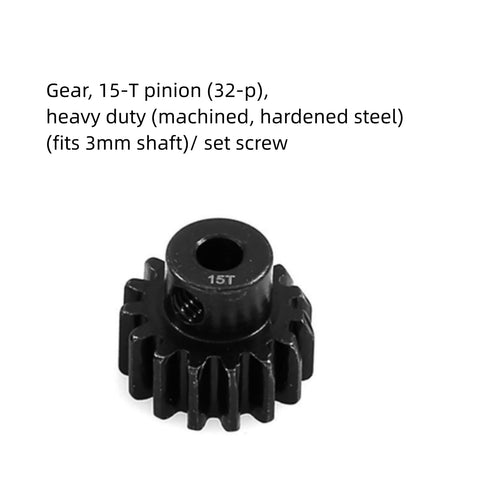 2 Pack 15 Tooth Pinion Gear 32 Pitch Hardened Steel CNC Machined Upgrade For RC Cars And Trucks 15T Pinion Compatible