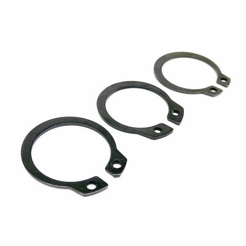 900-Piece All-In-One External Snap Ring Kit 5-20mm C Type Circlips Stainless Steel Black 65Mn GB894 Retaining Clips