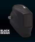 Heavy Duty Passive Welding Helmet With 4 By 4 Viewing Area, Shade 10 Lens, Non Auto Darkening Hood, black design
