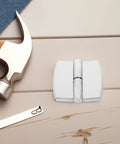 Self Closing Stainless Steel Door Hinges For Public Restrooms No Fuss Adjustable Spring Hinge Set For Glass And Wood Doors