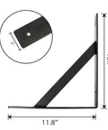 Countertop Support Brackets 16 Inch By 12 Inch Heavy Duty Shelf Bracket Wall Mounted Right Angle L Shaped Shelving Bracket For Bar Tops
