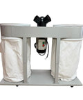 Tough As Nails Heavy Duty Dust Collector And Portable Shop Vacuum For Woodworking Shops Featuring Mobile Base large capacity with two bags.