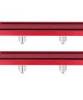 Heavy Duty Woodworking Planing Stop Kit With Positioning Clamp for Workbench Table Aluminum Alloy Build, top view