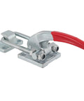 Beefy Heavy Duty Toggle Latch Clamp With 7716 Lbs Capacity Adjustable Threaded U Bolt Self Lock Tire Carrier Latch 40380 Pull Action Toggle Clamp Tool With U Hook, steel clamp with red handle
