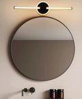24 Inch Black LED Vanity Light Bar 18W Dimmable With Color Temperature Options 3000K 4000K 5000K Over Mirror Bathroom Fixture