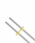 8mm T8 Lead Screw With Brass Nut For CNC And 3D Printers, Dope Trapezoidal Rod, Stainless Steel, Pitch Options 1mm 2mm 4mm 8mm