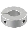 Heavy Duty Aluminum Double Split Shaft Collar Fixed Ring Clamp for Precision Positioning on Soft Shafts 15 Millimeters Size Great for Shop Floor Projects Keeps Setup Secure with Rock Solid Performance Built with Alloy to Get Work Done Fast and Secure