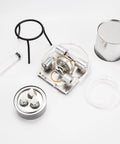 DIY Steam Engine Model Kit With Boiler Syringe Alcohol Burner And Electric Generator For Hands On STEM Experiments Build Your Own Real Power System At Home For Makers, metal parts