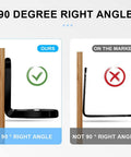 Comparison of the 40Pcs L Bracket Set In Black Stainless Steel With 90-degree right angle against market alternatives