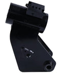 No Hassle Heavy Duty Hydraulic Platform Rotate Actuator For JLG Boom Lift 800S 800SJ 860SJ side view showing black finish and mounting details.