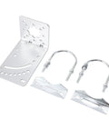 Heavy Duty Iron L Bracket Pole Mount Kit For Satellite Internet Antenna With Included Tools Versatile Multi Surface Mount