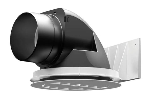 Efficient Soffit Vent For Exhaust Fans Up To 110 CFM With 4 Inch Ducting HVI Certified No Fuss Pre Soffit Install Kit