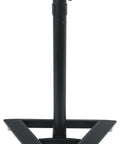 Heavy Duty Studio Monitor Speaker Stands With 60 Lb Capacity beveled base sturdy steel construction front view