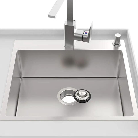 Three And A Half Inch Kitchen Sink Stopper Plug For Standard Garbage Disposal Flanges, Polished Stainless Steel Drain Cover With Universal Fit No Fuss Rust Resistant Easy Install Keeps Drains Clear Odor Control Durable Kitchen Accessory