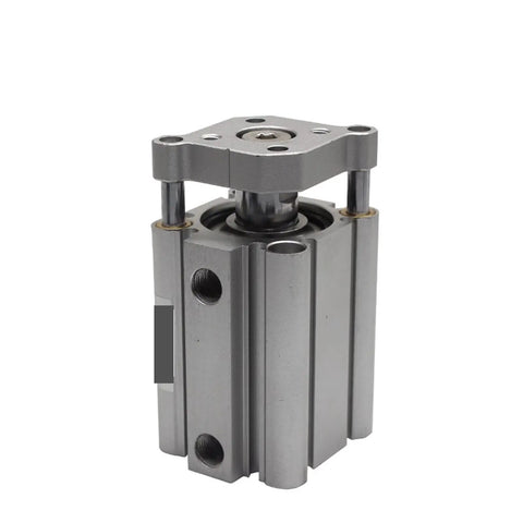 Heavy Duty Compact Double Acting Pneumatic Cylinder With Guide Rod Featuring Slick Hardened Shaft And Hella Tough Anti Corrosion Finish For Rock Solid Machine Projects