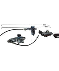 Steel Tailgate Latch Kit For GMC K1500 K2500 C2500 C3500 1988-1998 Driver And Passenger Side components with cables and handles