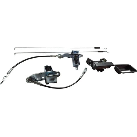 Steel Tailgate Latch Kit For GMC K1500 K2500 C2500 C3500 1988-1998 Driver And Passenger Side components with cables and handles