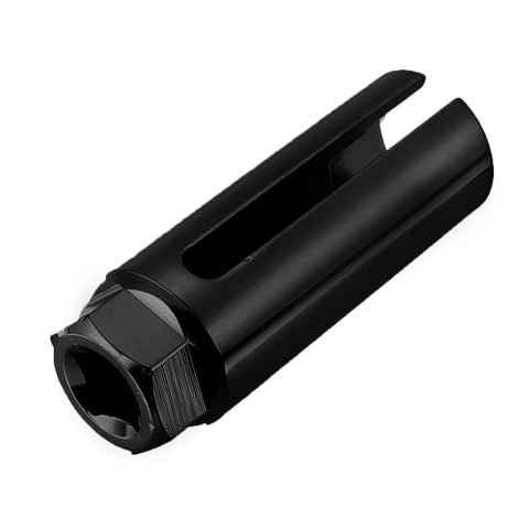 Heavy Duty Oxygen Sensor Socket With Side Wire Cutout For Easy O2 Removal And Installation, 3/8 Inch Drive, black steel design