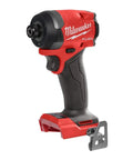 Side view of M18 Fuel One Quarter Inch Hex Impact Driver Cordless Power Tool With Lightning Fast Driving Speed Smooth Trigger Control.