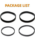 Replacement Belt Set for ProHeat 2X Revolution Pet Pro Carpet Cleaner, 4 black belts for parts 1611129 1611130 1606428