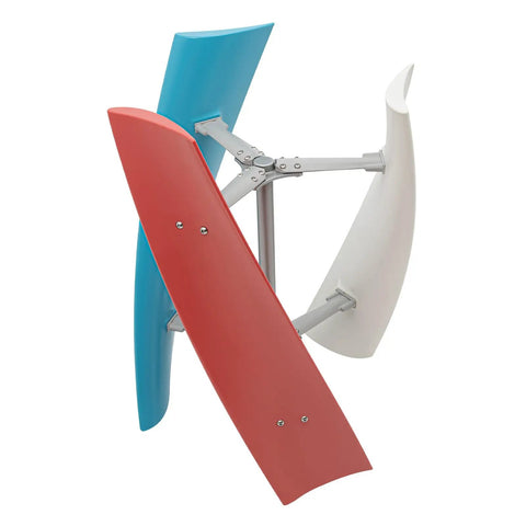 Vertical Wind Turbine Generator Kit 400W Off Grid Wind Power System with coreless permanent magnet and fiberglass blades