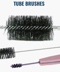 Turbo Tube Brush For Plumbing And HVAC, 1/2 Inch Inside Diameter And 5/8 Inch Outside Diameter, Stainless Steel Bristles displayed