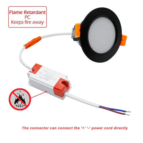 2 Inch LED Recessed Lights 3W Dimmable Downlights 3000K Warm White CRI80 Energy Saver Replace 35W Halogen with LED Driver