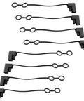 Rock Solid Sae Connector Weather Caps 2 Pin Waterproof And Hella Durable Silicone Protective Covers For Solar Panels Car Dc Power Wiring 8 Pack, black silicone 2 pin caps.
