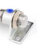 Heavy Duty Two Pack Cylinder Rod U Clamps For Pneumatic Cylinders Tough As Nails Alloy Brackets close-up of mounting hardware.