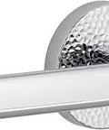 Slick Circolo Hammered Rosette Privacy Lever Door Set In Bright Chrome Right Handed With Bella Lever Solid Brass CSM Concealed Screws