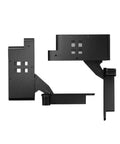 Built Tough Heavy Duty Hidden Door Hinge For Wood And Aluminum Frames Slick Silent Roll Upgraded Industrial Hardware, black metal design.