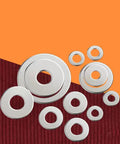 Durable 105 Piece 304 Stainless Steel Flat Washers And Fender Washers Set In Six Sizes M3 M4 M5 M6 M8 M10 for screws hardware