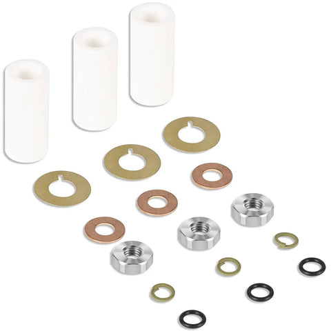 18mm Piston Kit Ceramic Plunger Repair Kit For AR Pump Series RK RKA RKV XRCA XRV XRCV Includes O Rings Backup Rings Slings Washers And Nuts For Quick Fix Fast Easy Install