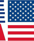 American flag with text 'Made in the USA' next to it.