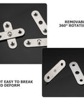 Heavy Duty Stainless Steel Pivot Door Hinges 12-Piece Set For Hidden Doors Smooth And Quiet Opening And Closing Silver Finish